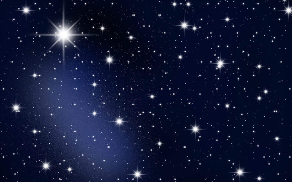 Bright Stars In The Galaxy Wide Desktop Background